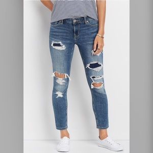 DenimFlex medium wash ankle jegging